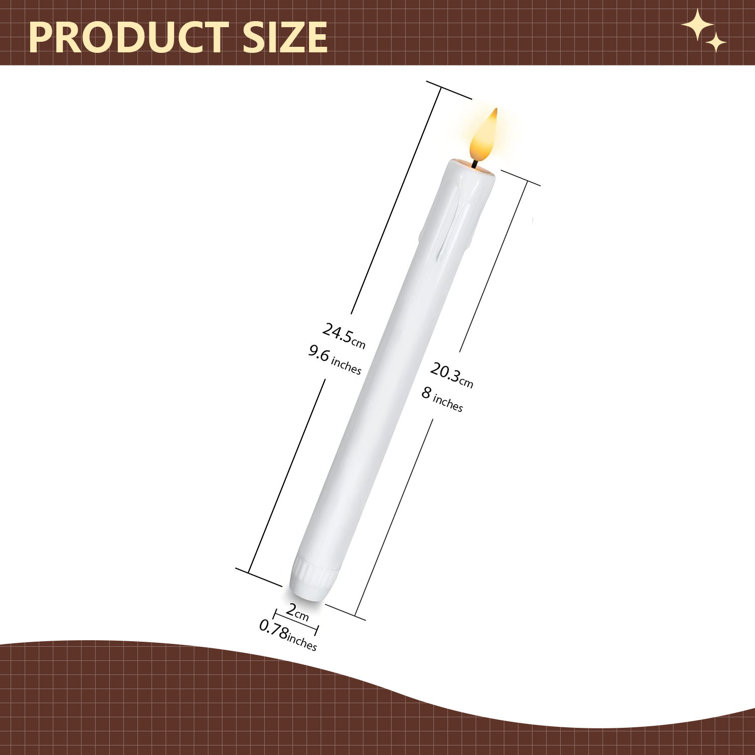 Eternal Night Flameless Taper Candle Wayfair Canada